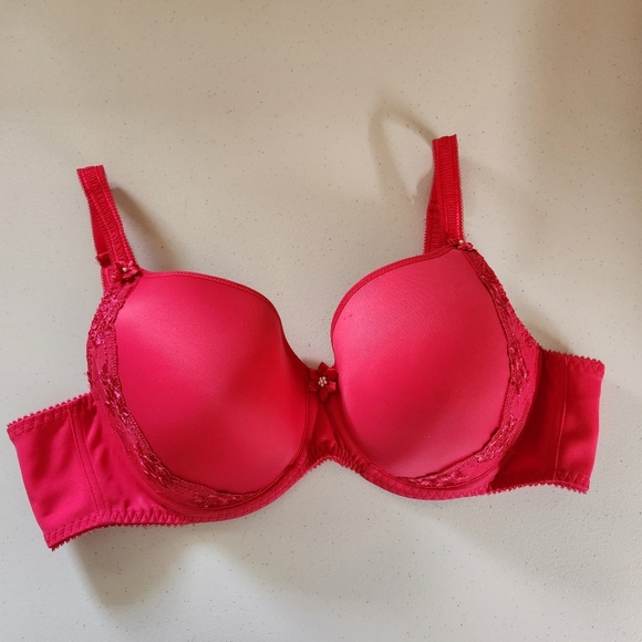 Fit Fully Yours Gloria Smooth Lace T-Shirt Bra Rasberry Pink B1042 40C Underwire - Picture 11 of 11